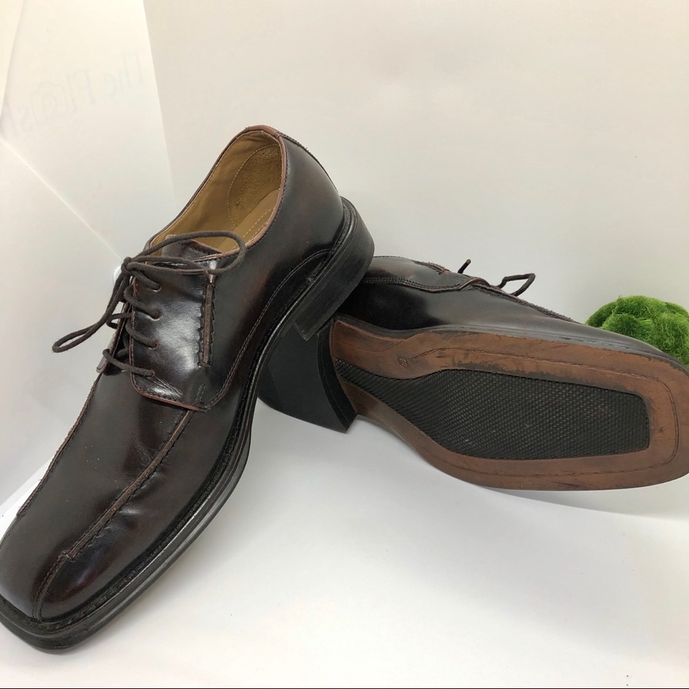 FRANCO FORTINI • Men’s Leather Square Toe Shoes